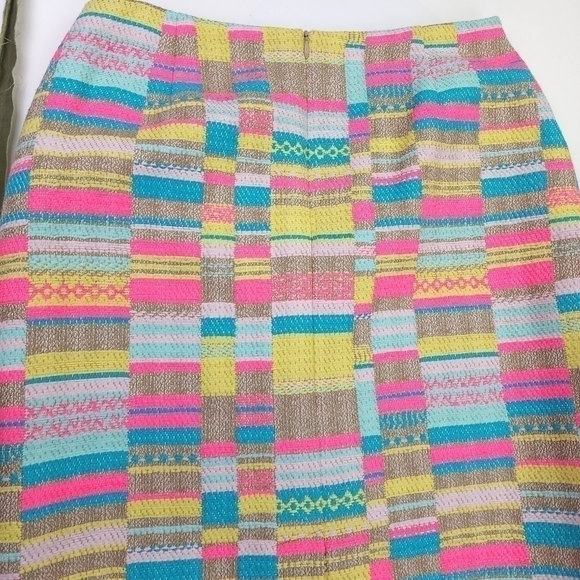 Doncaster Pink Yellow Blue Embroidered Skirt Size 8 - Picture 4 of 11